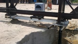 Купить сваи для ворот в Лесосибирск. Заказать ворота на сваях под ключ от 21817 руб